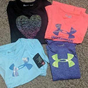 Girls short sleeve Under Armour shirts